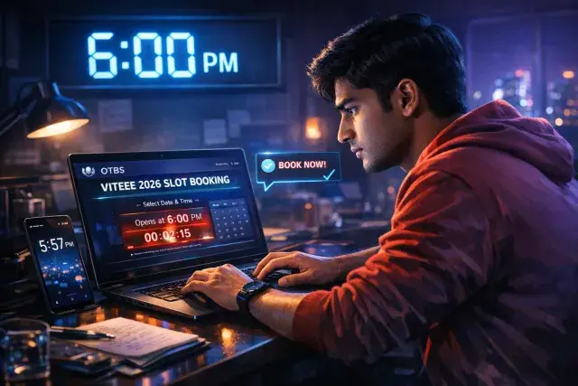 VIT Activates VITEEE 2026 Slot Booking at 6 PM Today via OTBS Portal